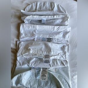 EUC Baby Halo Bassinet Lot of 4 Sheets White, Dotts & Waterproof